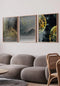 Moody Leaves Real Gold Set Of 3 Posters 50x70cm